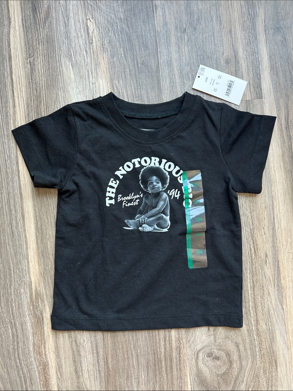 NWT Black Kids' The Notorious Graphic Tee